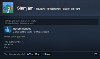 Illustration for article titled Bloodstained: Ritual Of The Night, As Told By Steam Reviews